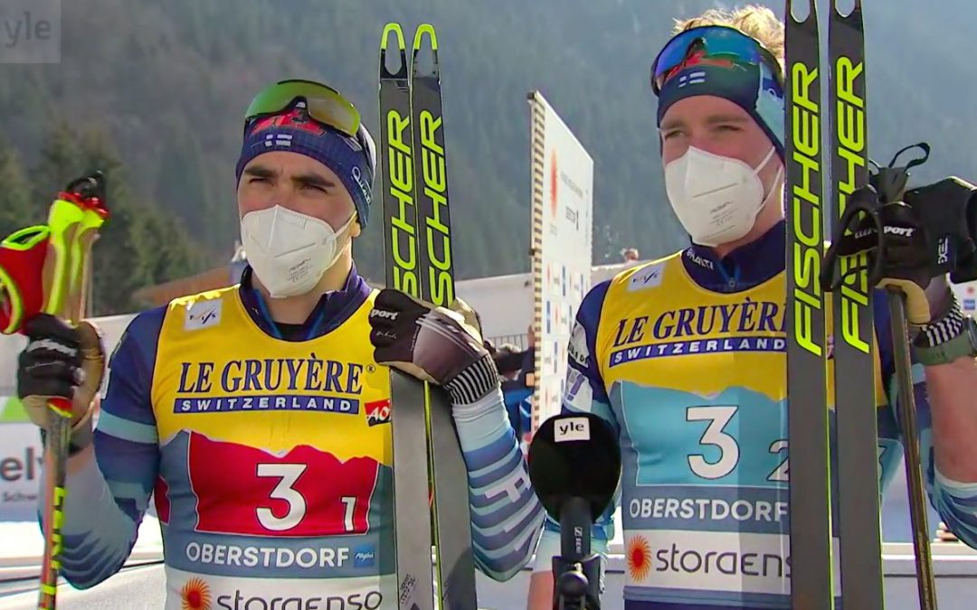 KaMa-kasvatti Ristomatti Hakola ja Joni Mäki voittivat MM-hopeaa Oberstdorfissa!